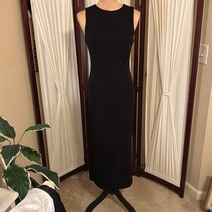Vintage Moda International Black Maxi Dress Size Small